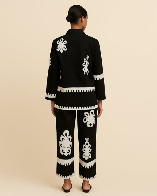 Black & White Printed Co-ord Set